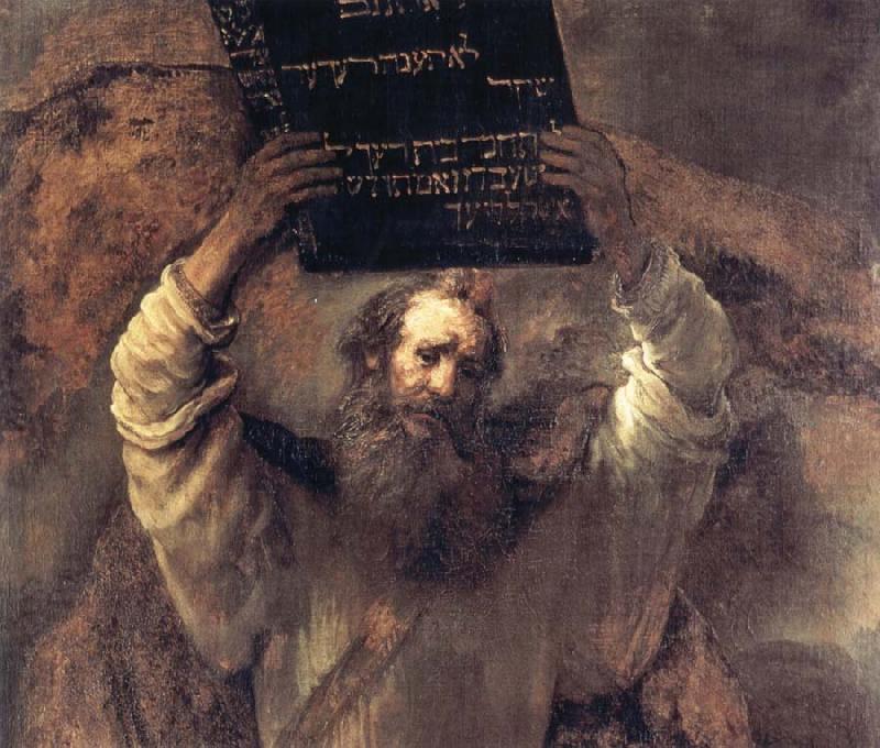 REMBRANDT Harmenszoon van Rijn Moses with the Tablets of the Law china oil painting image